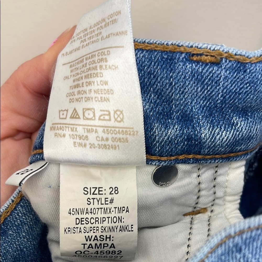 Hudson Jeans Blue Skinny Distressed Denim - Picture 7 of 7